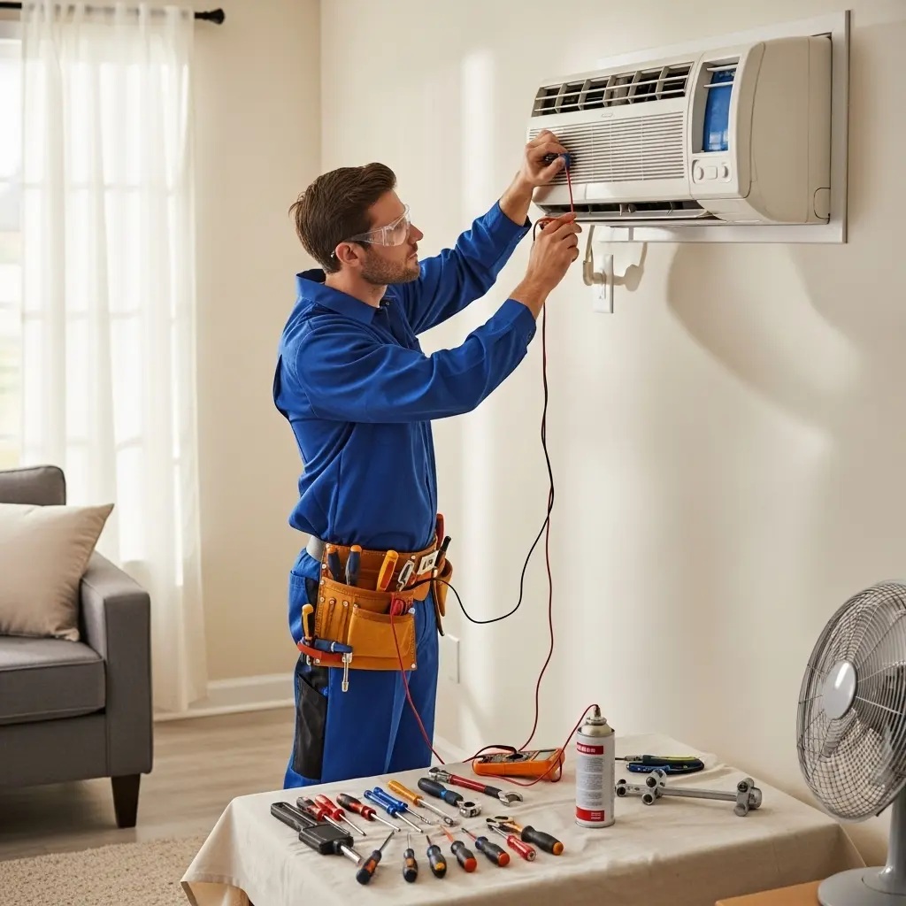 Körfez Eminçelik Eminçelik klima gaz dolumu ve bakım – Enerji verimliliği artırıldı. - Teknik servis örneği